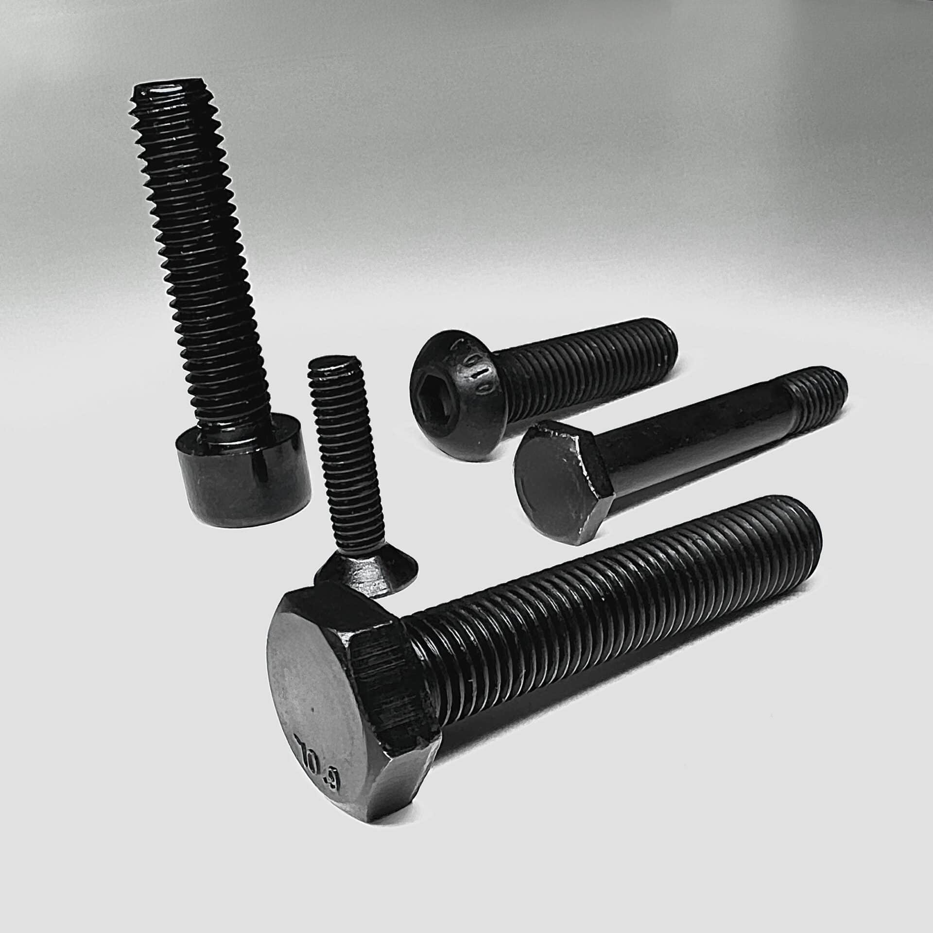 Zink Nickel schwarz Schrauben DIN 933 DIN 912 DIN7991 ZNBHL ZNSHL